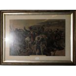 A large print, 'Charge of the Light Brigade at Balaclava', 48cm x 72cm