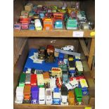 A selection of diecast model vehicles, all without boxes, some play worn