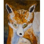 R.W. Conway-Jones Portrait of a fox Oil on canvas, 59cm x 48.5cm