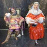 Royal Doulton, 'The Judge', HN2443, 17cm high, and 'The Foaming Quart' HN2162, 15cm high (2)