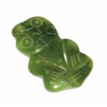 A New Zealand green stone small Tikki