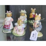 A set of six Royal Doulton Brambly Hedge gift collection figurines