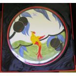 A limited edition Clarice Cliff charger by Wedgwood, Centenary Edition, Bird of Paradise no.222,