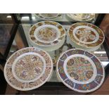 Four Spode presentation plates: Lindisfarne, Iona, Durham and Durrow, 27cm diameter