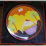 A limited edition Clarice Cliff charger by Wedgwood, Centenary Edition, Ebna no 1491 30cm