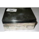 Links of London box with mother of pearl base and silver 925 Edinburgh 2003 hall marked top