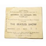 A 'The Beatles Show' ticket for their performance at City Hall Newcastle upon Tyne on 4th December