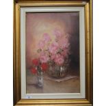 Elio Vitali Still life of roses Oil on canvas, signed, 59cm x 39cm