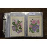 Cigarette and Trade Cards: Flowers / Gardening - Kensitas - Silk Wix Flowers, postcard size (15),