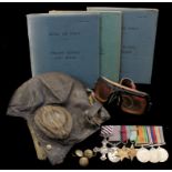 A collection of WWII items belonging to Russell 'Spike' Marks, service no. 404283 of the Royal