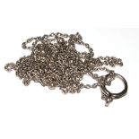 A silver muff chain