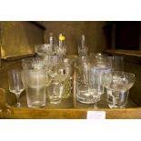 Various drinking glasses