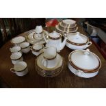 A Paragon Holyrood pattern part dinner service for eight place settings (three cups missing) two