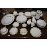 A Wedgwood Whitehall pattern part dinner service, including two tureens and cover, sauceboat and