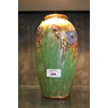 A Royal Doulton floral pattern vase, initialled W.B. for Winnie Bowstead, stamped X8786Y 9580,