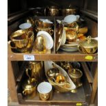 Various allover gilt ceramics - Royal Winton, Wade, Royal Worcester, etc