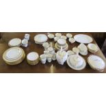 A Noritake Richmond pattern part dinner service, for six place settings, and an Eschenbach '