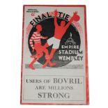 Football: FA Cup Final Programme, Empire Stadium Wembley, Saturday April 28th 1934 - Portsmouth v