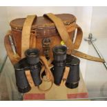 A pair of Bausch and Lomb binoculars, military stereo 6x30 numbered S. I 08333, cased