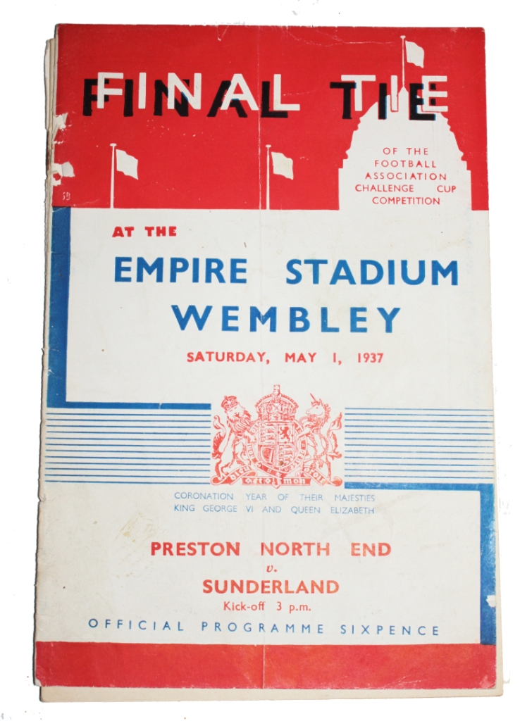 Football: FA Cup Final Programme, Empire Stadium Wembley, Saturday May 1st 1937 - Preston North