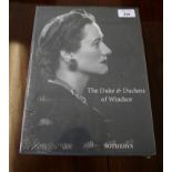 Sotheby's catalogue for the Duke and Duchess of Windsor auction in original wrapping, mint state,