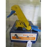 A Dinky 564 Elevator Loader with cardboard packing pieces in original box