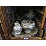 A collection of silver plate