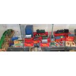 Triang OO gauge models, including R56 4-6-4 Tank Loco, R61 waiting room, R18 cable drum wagon, other