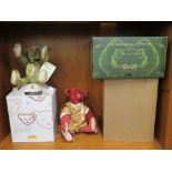 A limited edition Steiff Centenary Alfonzo teddy bear, with original box and accessories, and a