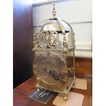 An 18th century style brass lantern clock by John Walker 77 Cornhill and 230 Regent Street,