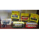 Seven boxed die-cast model cars, including Maisto supercar collection, Shell sports car collection