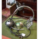 A VINTAGE ENBECCO ADJUSTABLE MAGNIFYING LAMP 40cm in length