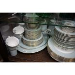 A ROYAL WORCESTER WOODLAND PATTERN PART DINNER, TEA AND COFFEE SERVICE with a variety of plates,