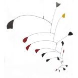 MANUEL MARIN, PAINTED STEEL MOBILE, signed M. Marin, approximately 170cm high x 180cm wide overall