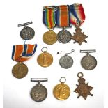 A COLLECTION OF MEDALS to include a trio awarded to 1014 PTE. R.V. Jones. K.R. RIF. C., a trio
