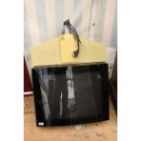 A BANG & OLUFSEN YELLOW TELEVISION with wall mounting bracket, 60cm wide