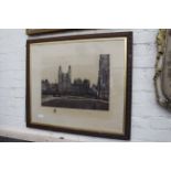 M. RAOUL - POLTIZZIER, PHOTOGRAPHIC PRINT of Eton College 37cm x 51cm, framed and glazed