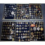 A LARGE COLLECTION OF EARLY 20TH CENTURY AND LATER MILITARY BADGES
