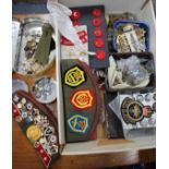 A COLLECTION OF EARLY 20TH CENTURY AND LATER MILITARY BADGES including enamel badges and insignia