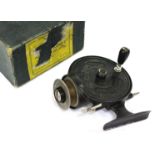 AN ALLCOCK STANLEY FISHING REEL, patent number 276861, in original box