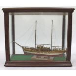 A LATE 20TH CENTURY MODEL OF A SPANISH FISHING TRAWLER, Trolamares About 1987, 70cm in length within