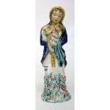 A WEDGWOOD FIGURINE OF MADONNA WITH CHILD with hand painted and embossed decoration; a selection