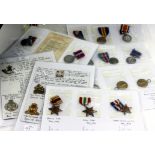 AN ASSORTMENT OF WORLD WAR I AND WORLD WAR II MEDALS including 1914-1915 Star, the World War I