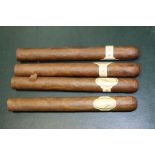 FOUR LARGE CUBAN HABANA DAVIDOFF CIGARS each 17cm in length (4)
