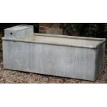 AN ALUMINIUM CATTLE WATER TROUGH, 122cm x 53cm x 46cm