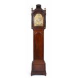 A 19TH CENTURY MAHOGANY LONG CASE CLOCK by Robert Sampson of Pettifrance, Westminster, the three