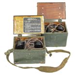 TWO BOXED WORLD WAR II TELEPHONE SETS