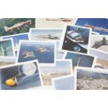 THREE LARGE FORMAT AIR TO AIR PUBLICITY PHOTOGRAPHS of Royal Air France training aircraft from