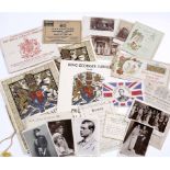 A QUANTITY OF VICTORIA AND LATER RELATED EPHEMERA an early photograph of King Edward etc.,