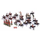 A SELECTION OF 20TH CENTURY BRITAINS LEAD FIGURES including soldiers on horseback, Scottish Highland